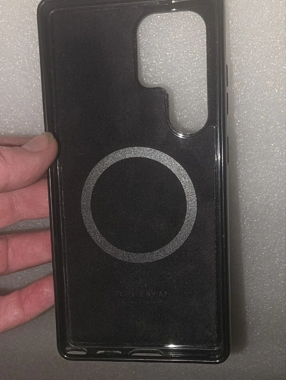 Black Leopard Pattern Phone Case with Gloss Finish